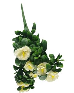 White Rose Bunch UV 45cm