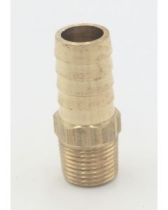 Parker brass 5/8" hose barb to 3/4" male pipe connector fitting