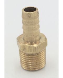 Parker brass 5/8" hose barb to 3/8" male pipe connector fitting