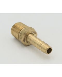 Parker brass 1/4" hose barb to 1/4" male pipe connector fitting