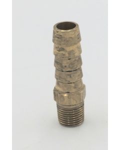 Parker brass 3/8" hose barb to 3/8" male pipe connector fitting