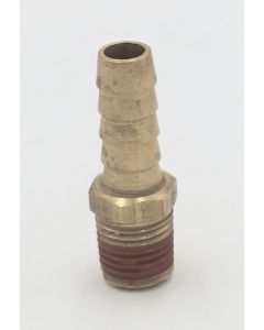 Parker brass 3/8" hose barb to 1/2" male pipe connector fitting