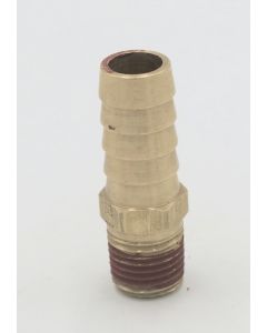 Parker brass 1/2" hose barb to 3/8" male pipe connector fitting