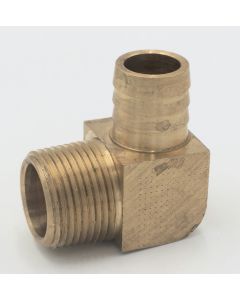 Parker brass 90 degree elbow 3/4" hose barb to 3/4" male pipe fitting