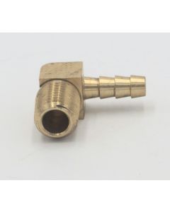 Parker brass 90 degree elbow 1/4" hose barb to 1/8" male pipe fitting