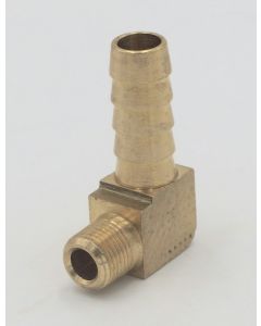 Parker brass 90 degree elbow 3/8" hose barb to 1/8"male pipe fitting