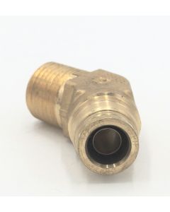 Brass prestomatic 45 degree elbow fitting