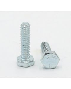 Grade 5 zinc plated 1 x 1/4 hex bolt