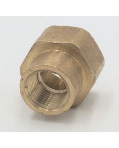 Parker brass 3/4" female to female 1/2" reducer coupling fitting