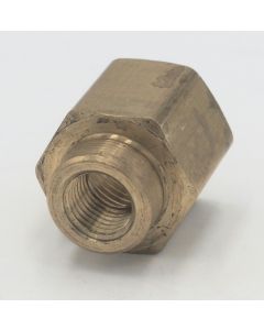 Parker brass 1/2" female to female 1/4" reducer coupling fitting