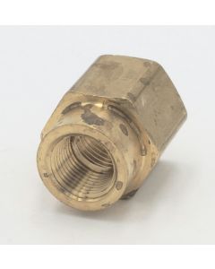 Parker brass 1/2" female to female 3/8" reducer coupling fitting