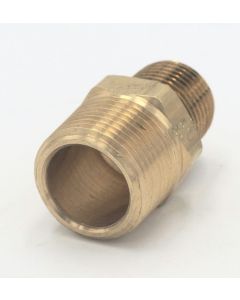 Parker brass 3/4" male to 1/2" male hex nipple fitting