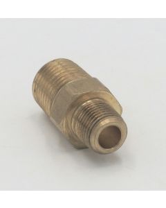 Parker brass 1/8" male to male hex nipple fitting