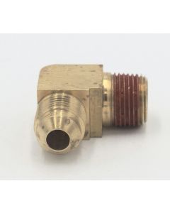 Parker brass 90 degree extruded elbow 3/8" flare - 3/8" male pipe