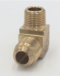 Parker brass 90 degree extruded elbow 1/2" flare - 1/2" male pipe