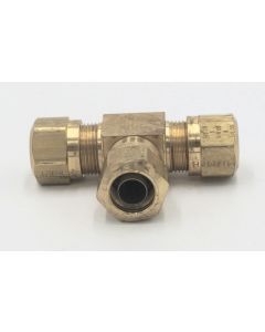 Parker brass pneumatic 5/8" tee uniion fitting