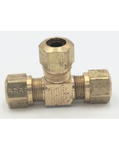 Parker brass pneumatic 1/2' tee union fitting