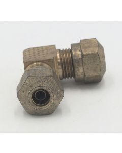 Parker brass pneumatic 90 degree 1/4" union elbow fitting