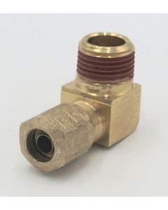 PARKER HANNIFIN BRAND brass 90 degree male 3/8 elbow to 3/8" tube NPT fitting. Part No VS269NTA-6-6