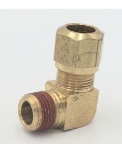 Parker brass 90 degree male 1/2 elbow to 3/8" tube npt fitting