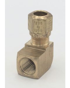 Parker brass 90 degree female 3/8 elbow to 1/4" tube npt fitting