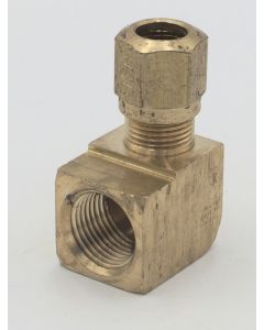 Parker brass 90 degree female 3/8 elbow to 3/8" tube npt fitting