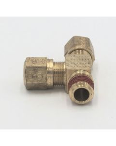 Parker brass male 3/8 tube to male 1/4" pipe run tee fitting