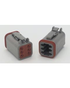 Narva 6 way male deutsch male connector housing