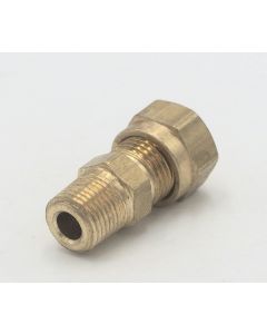 Parker brass male straight 1/4 tube to 1/8 npt connector fitting