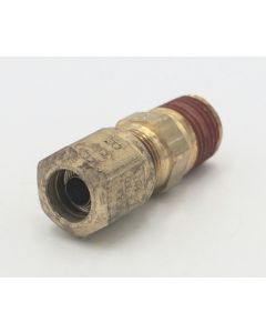 Parker brass male straight 3/8 tube to 1/4 npt connector fitting