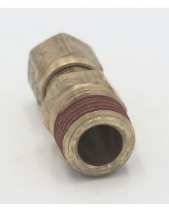 HANNIFIN PARKER BRAND brass male straight 3/8 tube to 3/8 male NPT connector fitting. Part No 68NTA-6-6