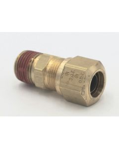 Parker brass male straight 1/2 tube to 3/8 npr connector fitting