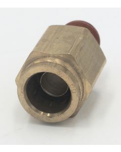 Parker brass prestomatic push to connect male 5/8 x 3/8 straight fitting