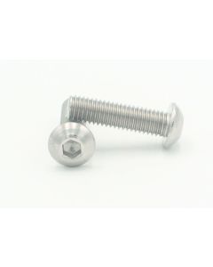 Socket head 6 x 25 mm stainless steel button head fasteners