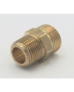 Parker brass air brake hose 3/8" male end adaptor