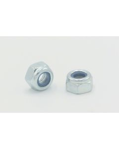 Zinc Plated 8mm Hex Nut with Nylon Insert