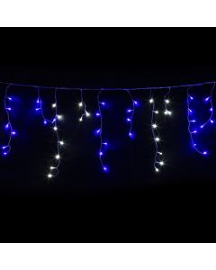 20M Christmas Lights Icicle Light 800 LED Blue White Decor Jingle Jollys