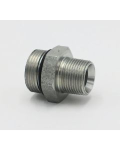 Steel BSPP x BSPT Nipple Plumbing Hydraulic Fitting