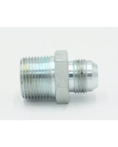 Steel Plated BSPT x JIC Hydraulic Nipple Fitting