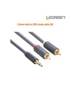 UGREEN 3.5mm male to 2RCA male cable 2M (10510)