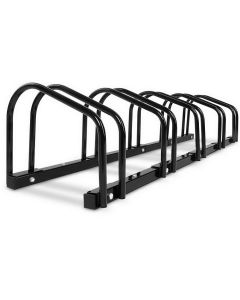 Weisshorn 5 Bike Stand Rack Bicycle Storage Floor Parking Holder Cycling Black