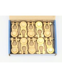 Brass Battery Terminals - Pack of 10 Durable Connectors*STOCK DUE MID JUNE*