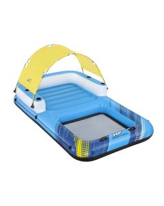 Bestway Inflatable Floating Island Float Lounger Sunshade Pool Bed 3.05Mx1.86M