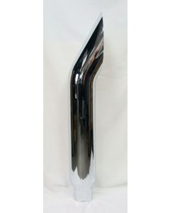 Chrome Aussie Curve 350 Exhaust Stack 6>5"X54" (1350Mm)