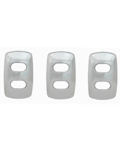 3 PACK CHROME SWITCH COVERS TO SUIT AUSTRALIAN KENWORTH.