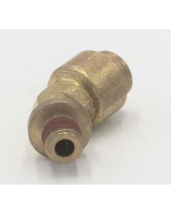 Brass prestomatic 45 degree male connector 3/8 x 1/4