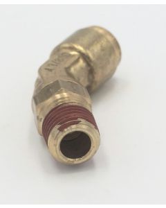 Brass prestomatic male 45 degree connector 3/8 x 1/4