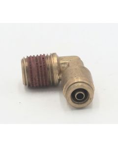 Brass pneumatic male elbow 1/4 x 1/4 fitting