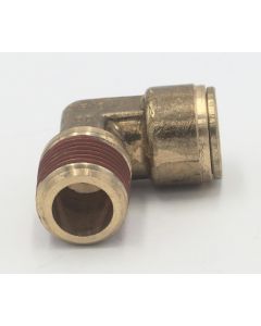 Brass d.o.t. male elbow 5/8 x 1/2 fitting