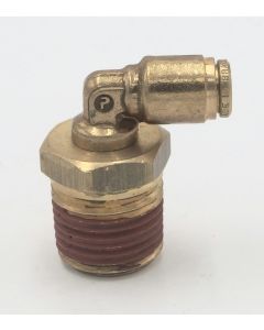 Brass d.o.t. male swivel elbow 1/4 x 1/2